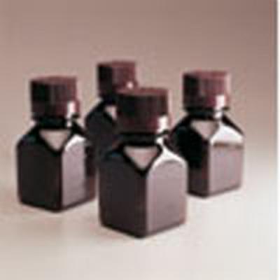 Nalgene耐洁 琥珀色方型培养基瓶 322021-0060（瓶身PETG材料，瓶盖HDPE材料）