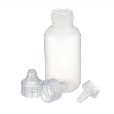 WHEATON 自然色带滴头和盖子的滴瓶 - 塑料瓶