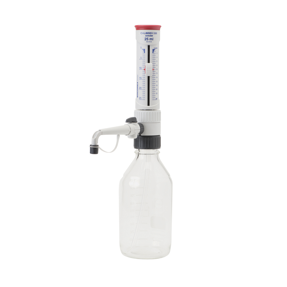 SOCOREX 530无机型瓶口分液器（带流量控制阀） 1-10ml - 无机瓶口分液器