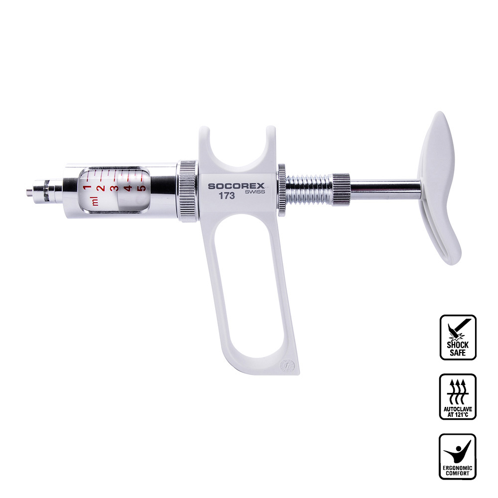 SOCOREX 173手枪式连续分液注射器 0.5-5 mL - 连续分液注射器
