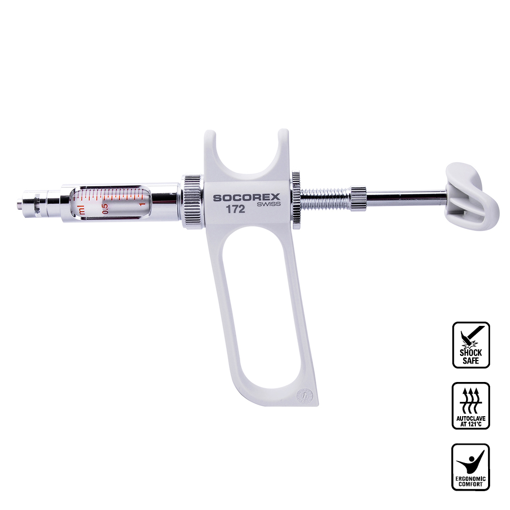 SOCOREX 172手枪式连续分液注射器 0.1-1 mL - 连续分液注射器