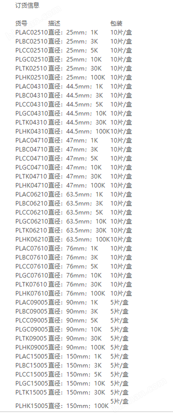 PLHK09005-Merck millipore 100KD超滤膜