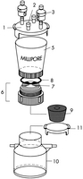 Meck Millipore250ml Sterifil卫生过滤系统 实验室耗材XX1104700