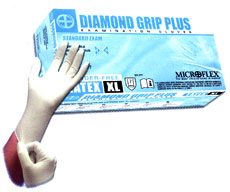 钻石把握增强型-美国Microflex 无粉乳胶手套